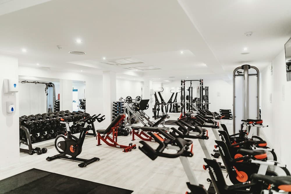 A dedicated indoor gym training space